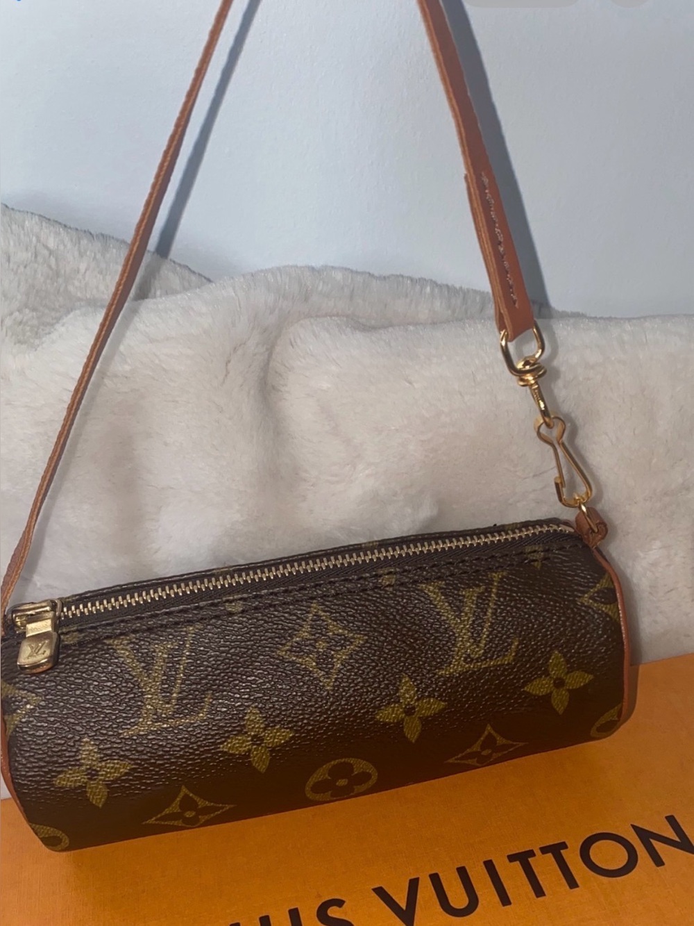 Louis Vuitton Monogram Mini Papillon in Brown with Natural Vachetta Strap